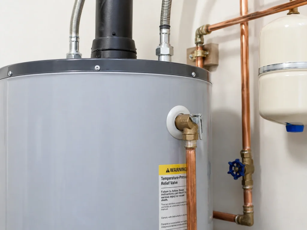 Water heater and plumbing setup